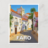 Faro Portugal Algarve Reizen Briefkaart (Voorkant)