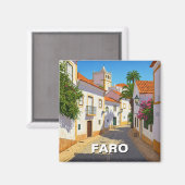 Faro Portugal Algarve Reizen Magneet (Voorkant / Achterkant)