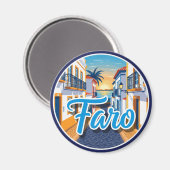 Faro Portugal Algarve Reizen Magneet (Voorkant / Achterkant)