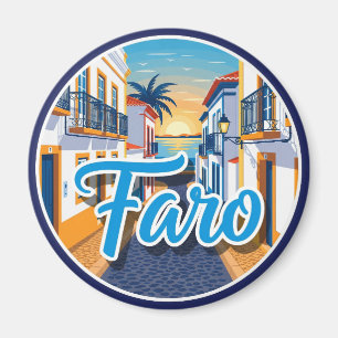 Faro Portugal Algarve Reizen Magneet