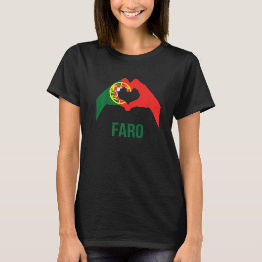 Faro Portugal vlag T-shirt (Voorkant)