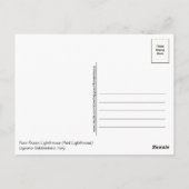 Faro Rosso Vuurtoren Rood Italië Briefkaart (Achterkant)