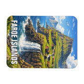 Faroe-eilanden Waterval Postkaart Magneet (Horizontaal)