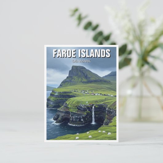 Faroe Islands Denmark Travel Briefkaart (Staand voorkant)