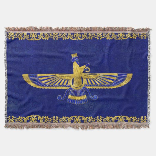 Farohar - faravahar - Fravashi Deken (Voorkant)