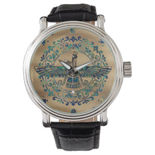 Farohar - Faravahar - Fravashi Marble en Gold Horloge