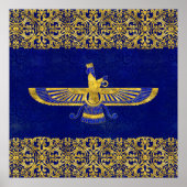 Farohar - faravahar - Fravashi Poster (Voorkant)
