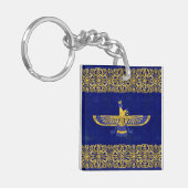 Farohar - faravahar - Fravashi Sleutelhanger (Voorkant Links)