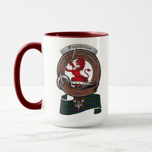 Farquharson Clan Badge Combo 15oz Mok (Links)