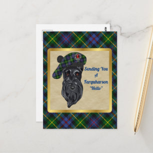 Farquharson Clan Badge & Tartan Briefkaart