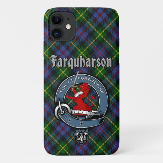 Farquharson Clan Badge & Tartan Telefoonhoesje Case-Mate iPhone Case (Achterkant)