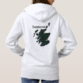 Farquharson Clan Badge & Tartan w/Motto Hoodie (Achterkant)