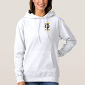 Farquharson Clan Badge & Tartan w/Motto Hoodie (Voorkant)