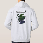 Farquharson Clan Badge & Tartan w/Motto Hoodie (Achterkant)