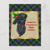 Farquharson Clan Badge & Tartankerst Briefkaart (Voorkant)