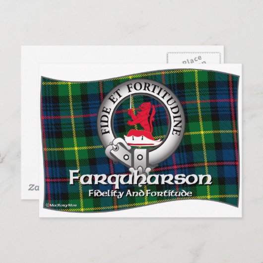 Farquharson Clan Briefkaart (Voorkant / Achterkant)