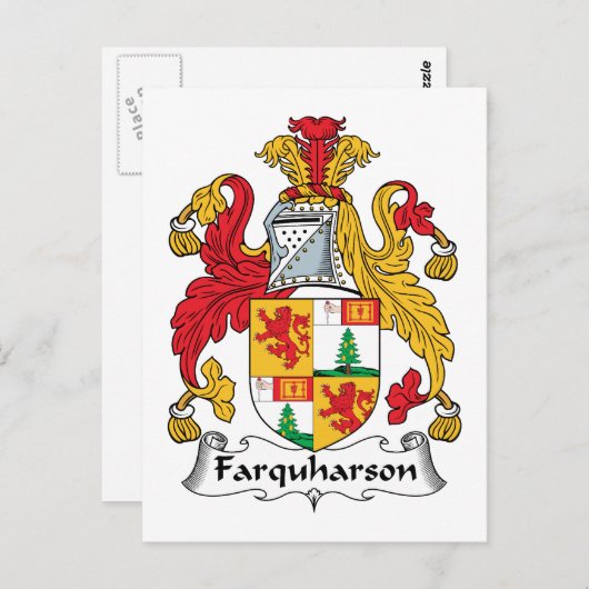 Farquharson Family Crest Briefkaart (Voorkant / Achterkant)