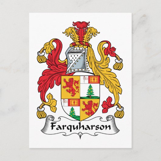Farquharson Family Crest Briefkaart (Voorkant)