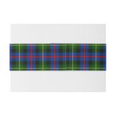 Farquharson Schotse Tartan Belly Band Uitnodigingen Wikkel (Achterkant Voorbeeld)