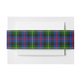 Farquharson Schotse Tartan Belly Band Uitnodigingen Wikkel