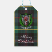 Farquharson Scottish Clan Tartan & Crest Cadeaulabel (Voorkant)