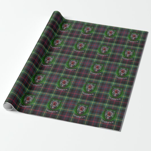 Farquharson Scottish Clan Tartan & Crest Cadeaupapier (Uitgerold)