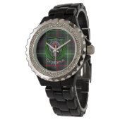 Farquharson Scottish Clan Tartan & Crest Horloge (Gekanteld)