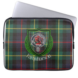 Farquharson Scottish Clan Tartan & Crest Laptop Sleeve