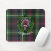 Farquharson Scottish Clan Tartan & Crest Muismat (Met muis)