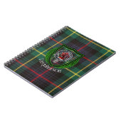 Farquharson Scottish Clan Tartan & Crest Notitieboek (Linkerzijde)