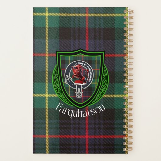 Farquharson Scottish Clan Tartan & Crest Planner (Achterkant)