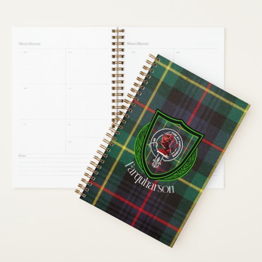 Farquharson Scottish Clan Tartan & Crest Planner (Display)