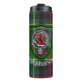 Farquharson Scottish Clan Tartan & Crest Thermosbeker