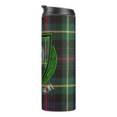 Farquharson Scottish Clan Tartan & Crest Thermosbeker (Geroteerd rechts)