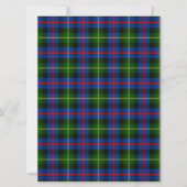 Farquharson Scottish Wedding Invitation Kaart (Achterkant)