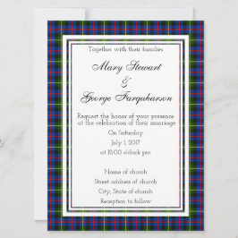 Farquharson Scottish Wedding Invitation Kaart