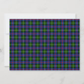 Farquharson Scottish Wedding Invitation Kaart (Achterkant)