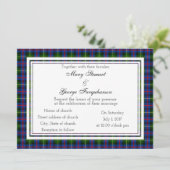 Farquharson Scottish Wedding Invitation Kaart (Staand voorkant)