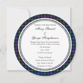 Farquharson Scottish Wedding Round Kaart
