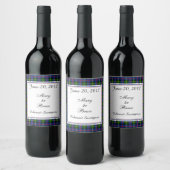 Farquharson Scottish Wedding Wine Label Wijn Etiket (Flessen)