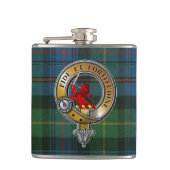 Farquharson Tartan & Badge Heupfles (Voorkant)