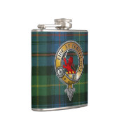 Farquharson Tartan & Badge Heupfles (Rechts)