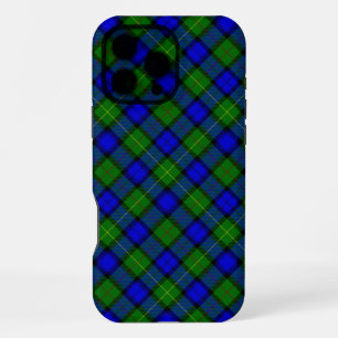 Farquharson tartan blauw groen ruit iPhone 16 pro max hoesje