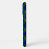 Farquharson tartan blauw groen ruit iPhone hoesje (Linkerkant)