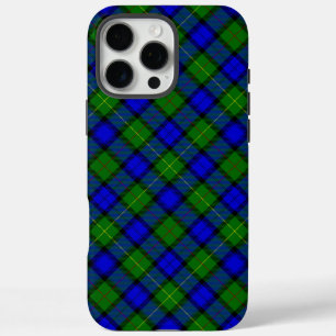 Farquharson tartan blue green plaid iPhone 16 pro max hoesje