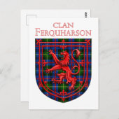 Farquharson Tartan Scottish Play Lion Rampant Briefkaart (Voorkant / Achterkant)