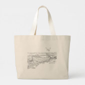 Farr Bay Scheepswrak Schotland Boodschappentas Grote Tote Bag (Achterkant)