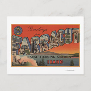 Farragut, Idaho - Grote letterscènes Briefkaart