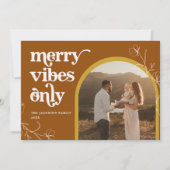 FARRAH Retro 70's Merry Vibes Arch Kaart (Voorkant)