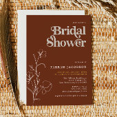 FARRAH Retro 70's Rust Mustard Vrijgezellenfeest Kaart